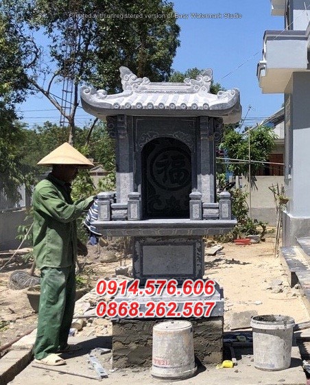 Mẫu 505 am miếu hương án khóm thờ đá bán vĩnh long - bàn thờ thiên địa