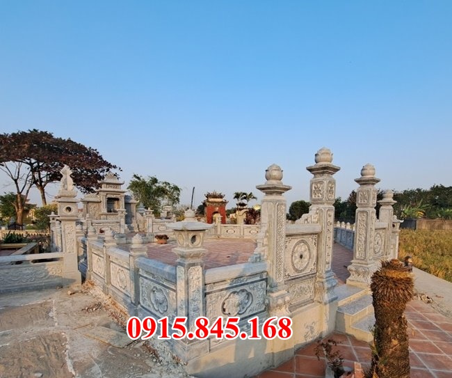 Mẫu 07 khu lăng mộ bằng đá đẹp bán hưng yên - nghĩa trang gia đình