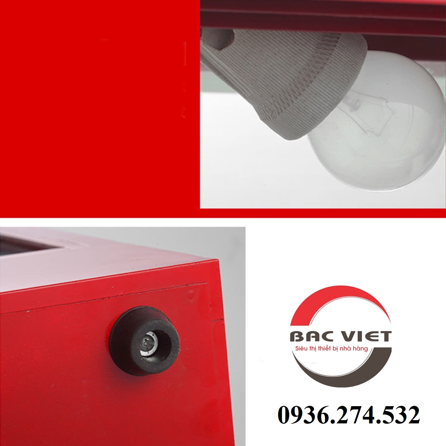 Tủ trưng bày giữ nóng đồ ăn nhanh 1 khay