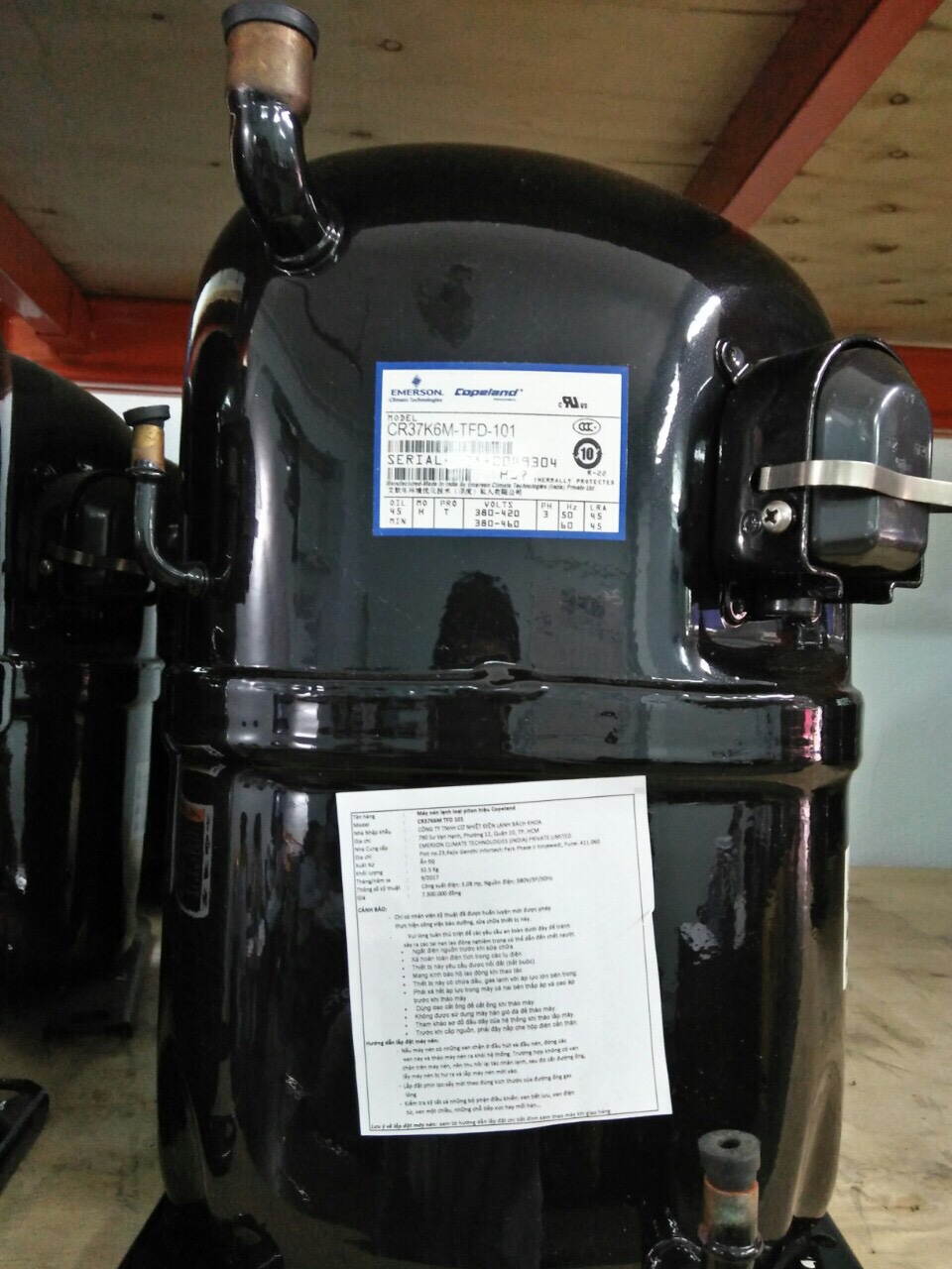 Máy nén copeland piston 3hp r22 CR37k6m-tfd-101