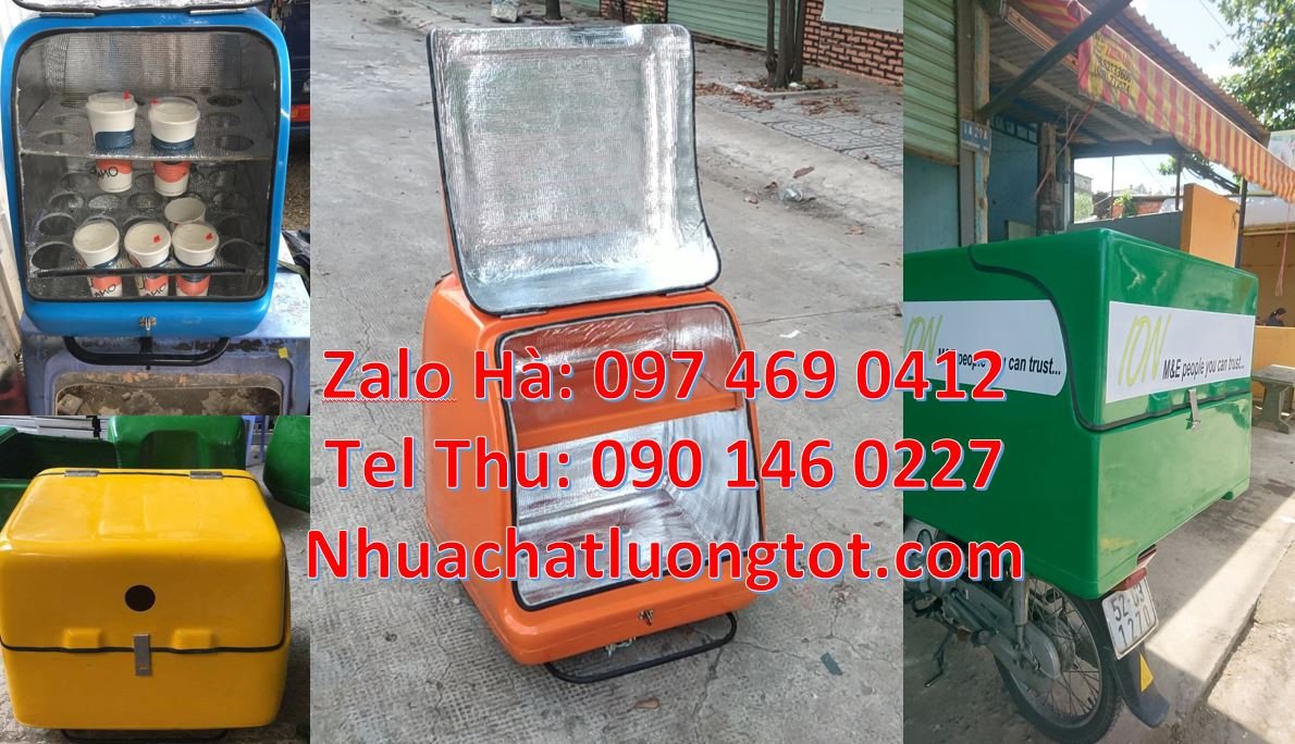 Bán thùng giao đồ ăn nhanh giữ nhiệt,thùng giao hàng tiết kiệm sau xe