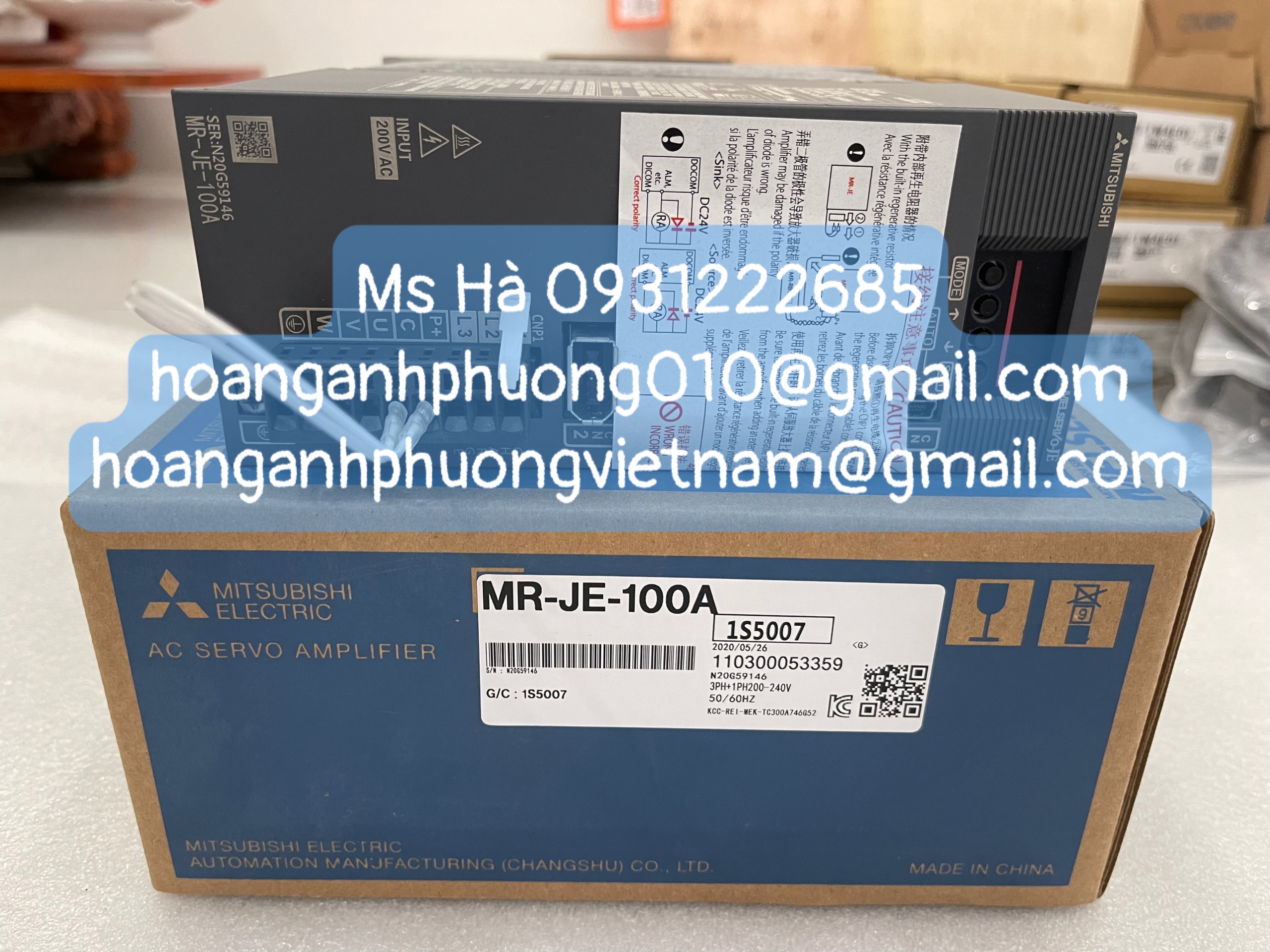 Dòng JE series MR-JE-100A mitsubishi - Hoàng Anh Phương
