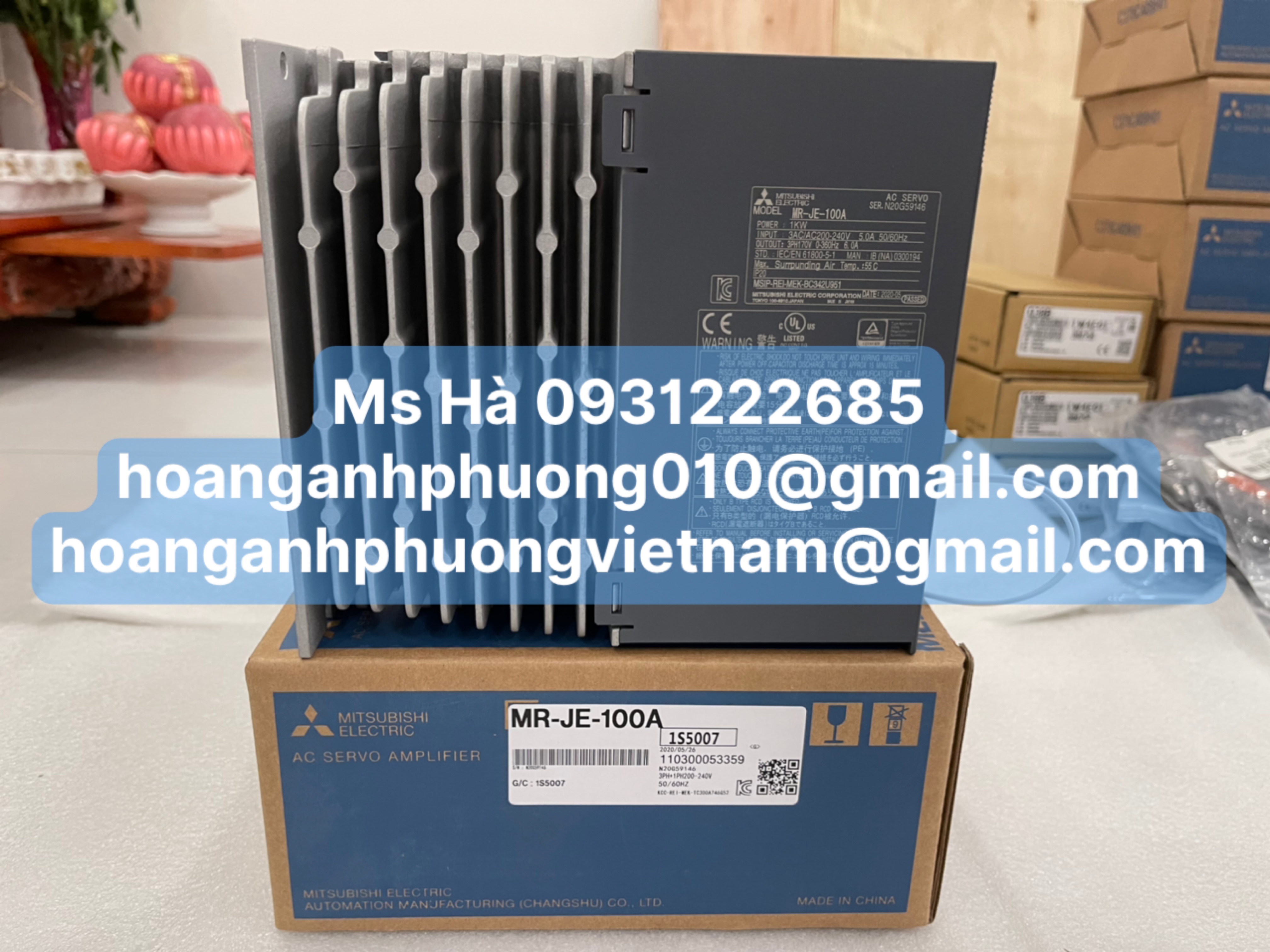 Dòng JE series MR-JE-100A mitsubishi - Hoàng Anh Phương