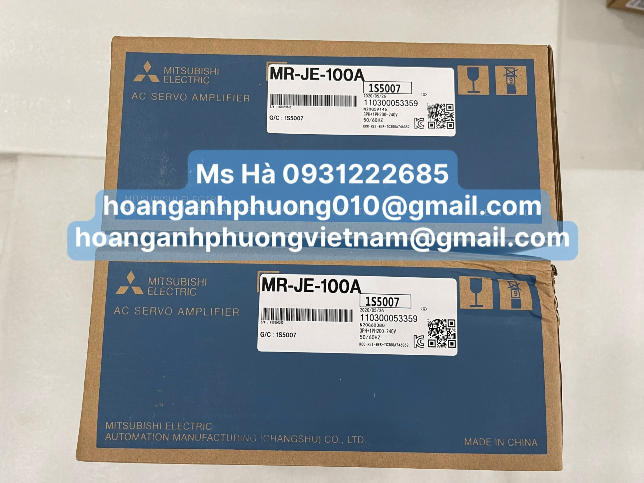Dòng JE series MR-JE-100A mitsubishi - Hoàng Anh Phương