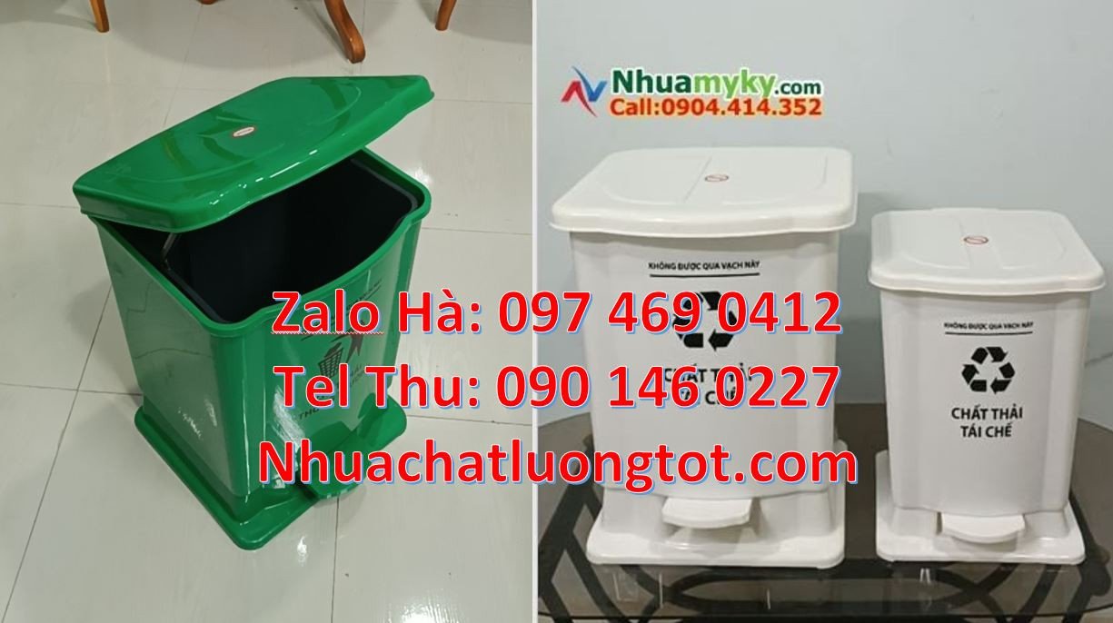 Bán thùng rác y tế cỡ nhỏ 20l,thùng rác y tế 60l có nắp đậy, đạp chân