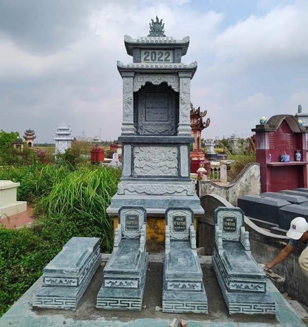 Mẫu lăng thờ đá đẹp - củng kỳ đài cây hương lầu am thờ bán hải phòng