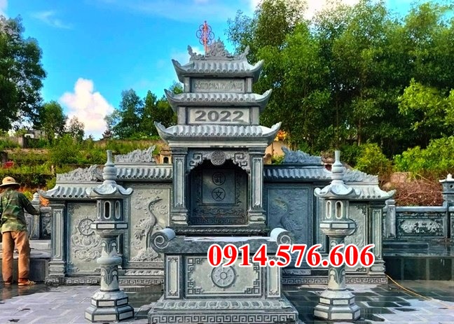 04 Cây hương nghĩa trang đá đẹp - miếu am lầu thờ lăng mộ bán nam định