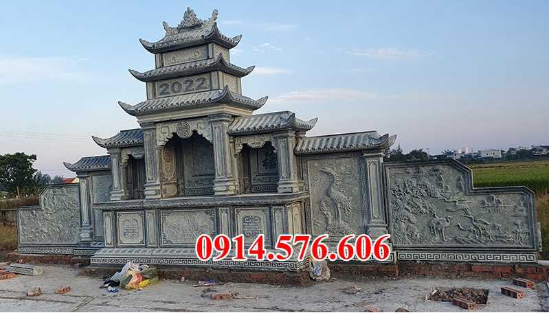 04 Cây hương nghĩa trang đá đẹp - miếu am lầu thờ lăng mộ bán nam định