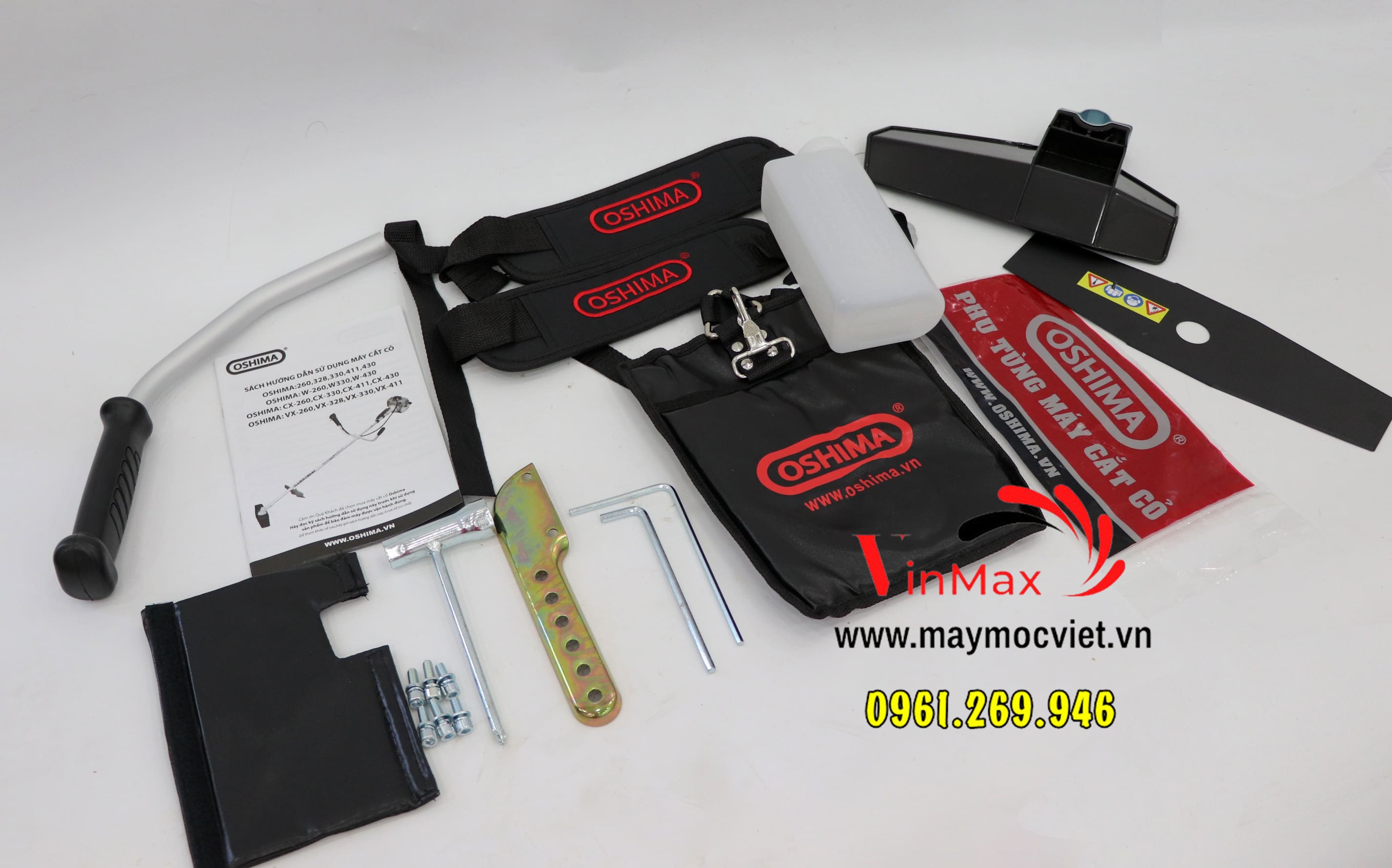 Máy cắt cỏ Oshima 330 bạc chính hãng Oshima