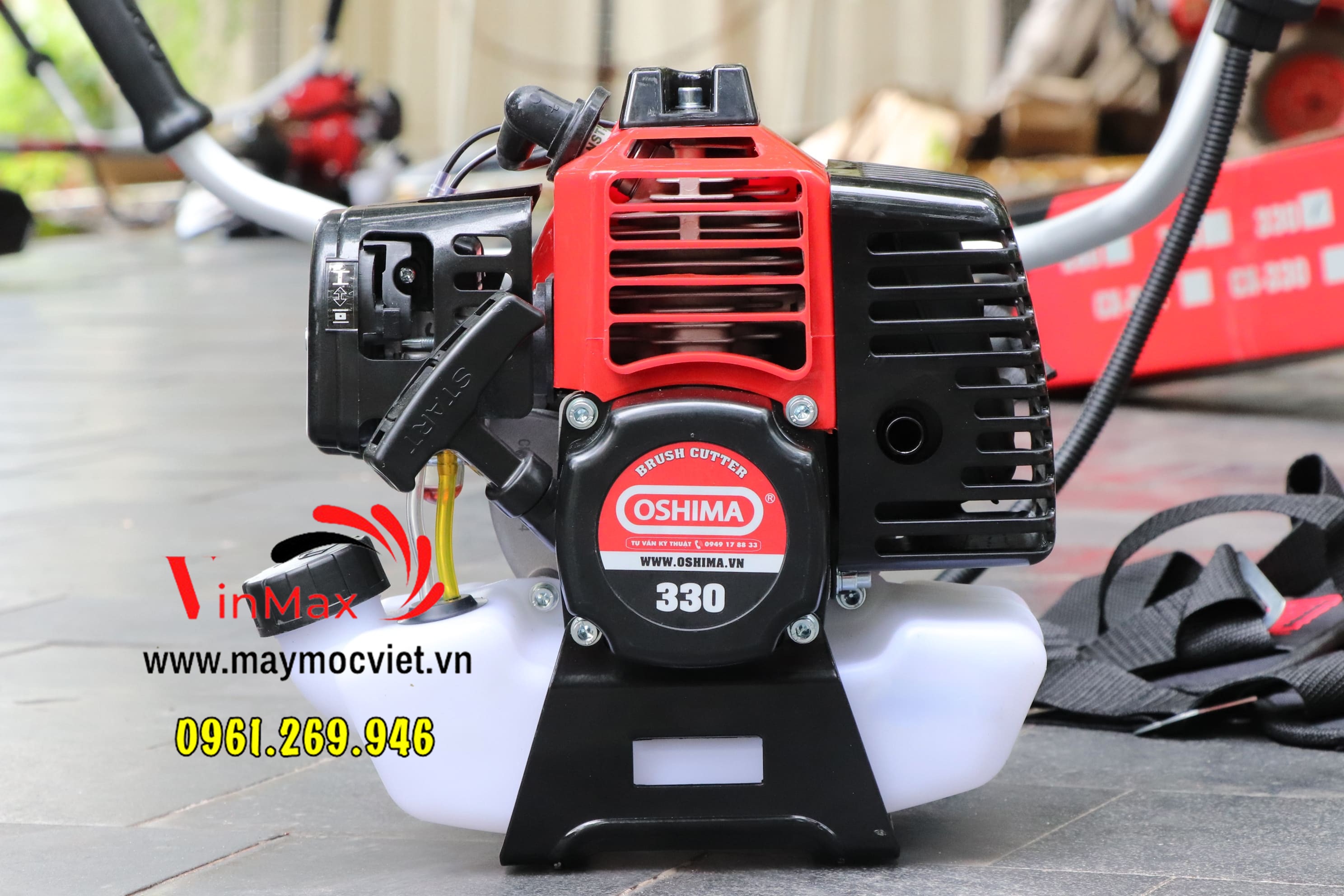 Máy cắt cỏ Oshima 330 bạc chính hãng Oshima