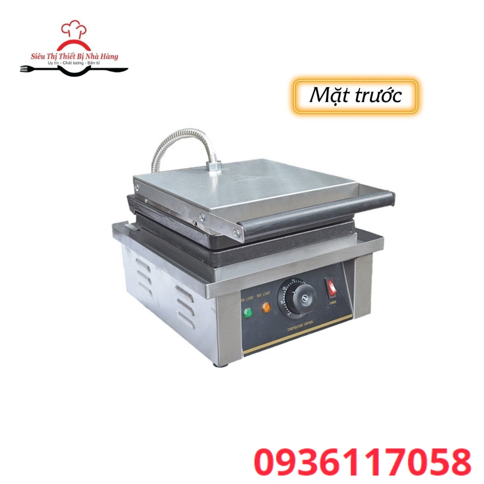 Máy làm bánh waffle vuông chạy điện thơm ngon, bổ sướng nè các bác