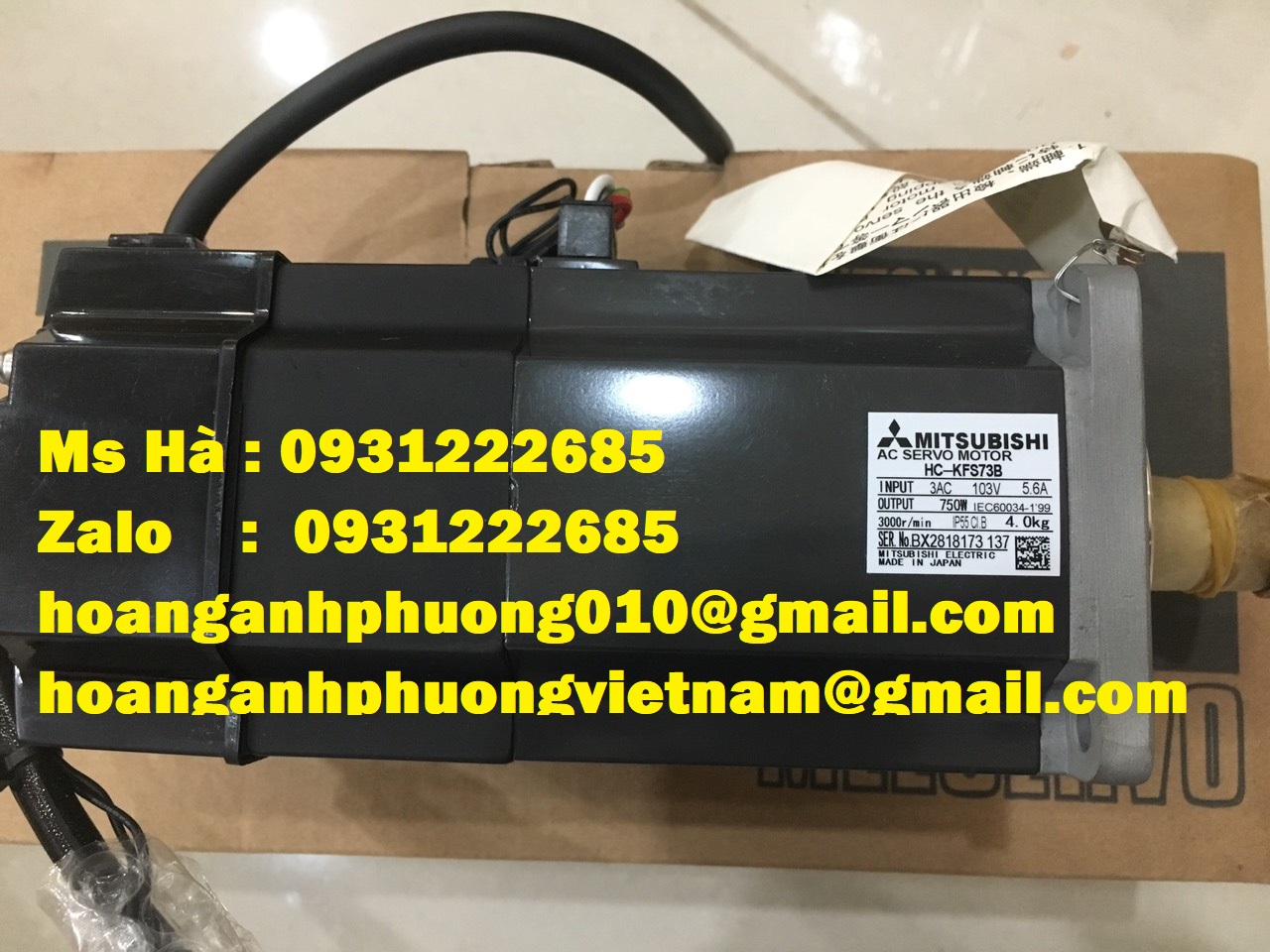 Motor servo mitsubishi HC-KFS73B nhập khẩu trực tiếp