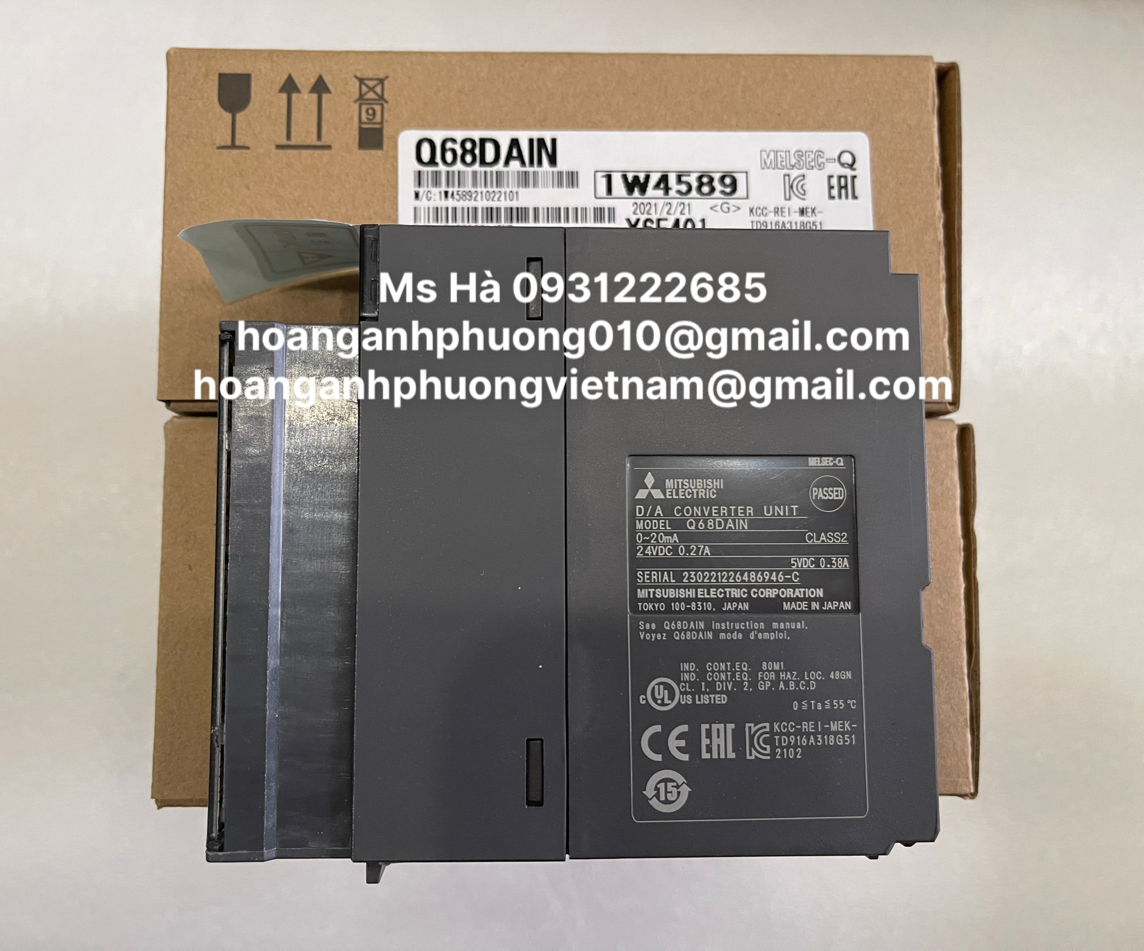 PLC module dòng Q series Q68DAIN mitsubishi - BH 12 tháng
