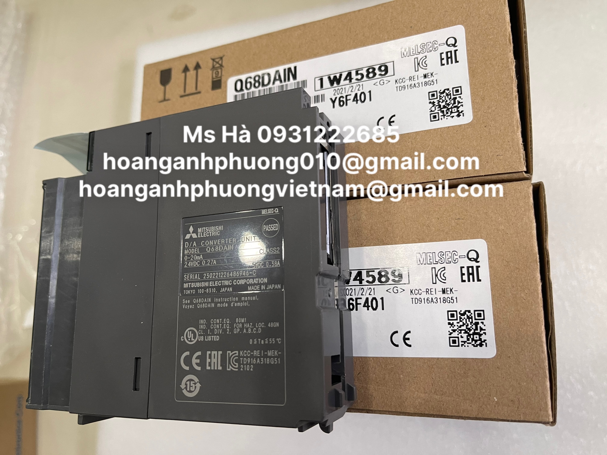 PLC module dòng Q series Q68DAIN mitsubishi - BH 12 tháng
