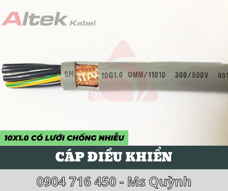 Cáp điều khiển 6x0.5, 6x0.75, 6x1.0, 6x1.5 Altek Kabel