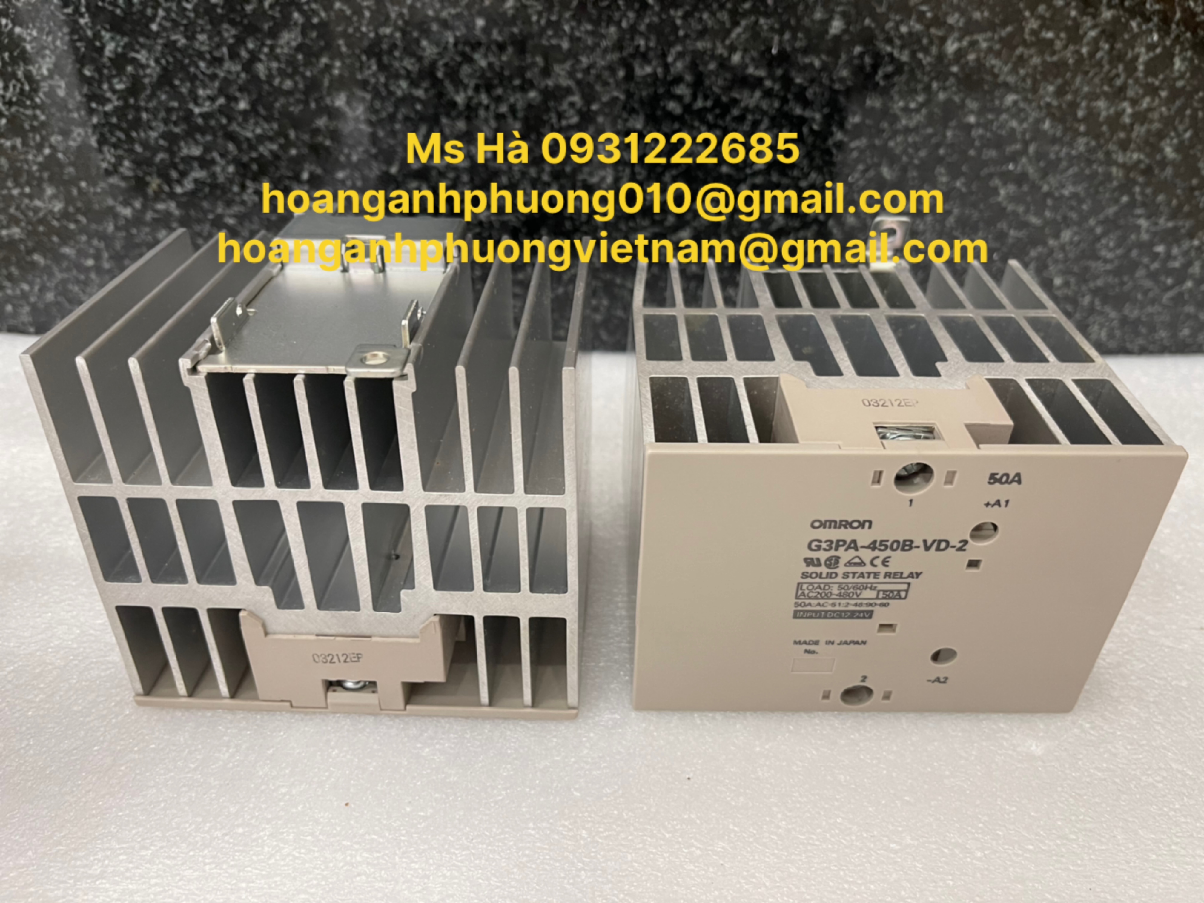 Rờ le omron nhập khẩu  G3PA-450B-VD-2  giá cạnh tranh