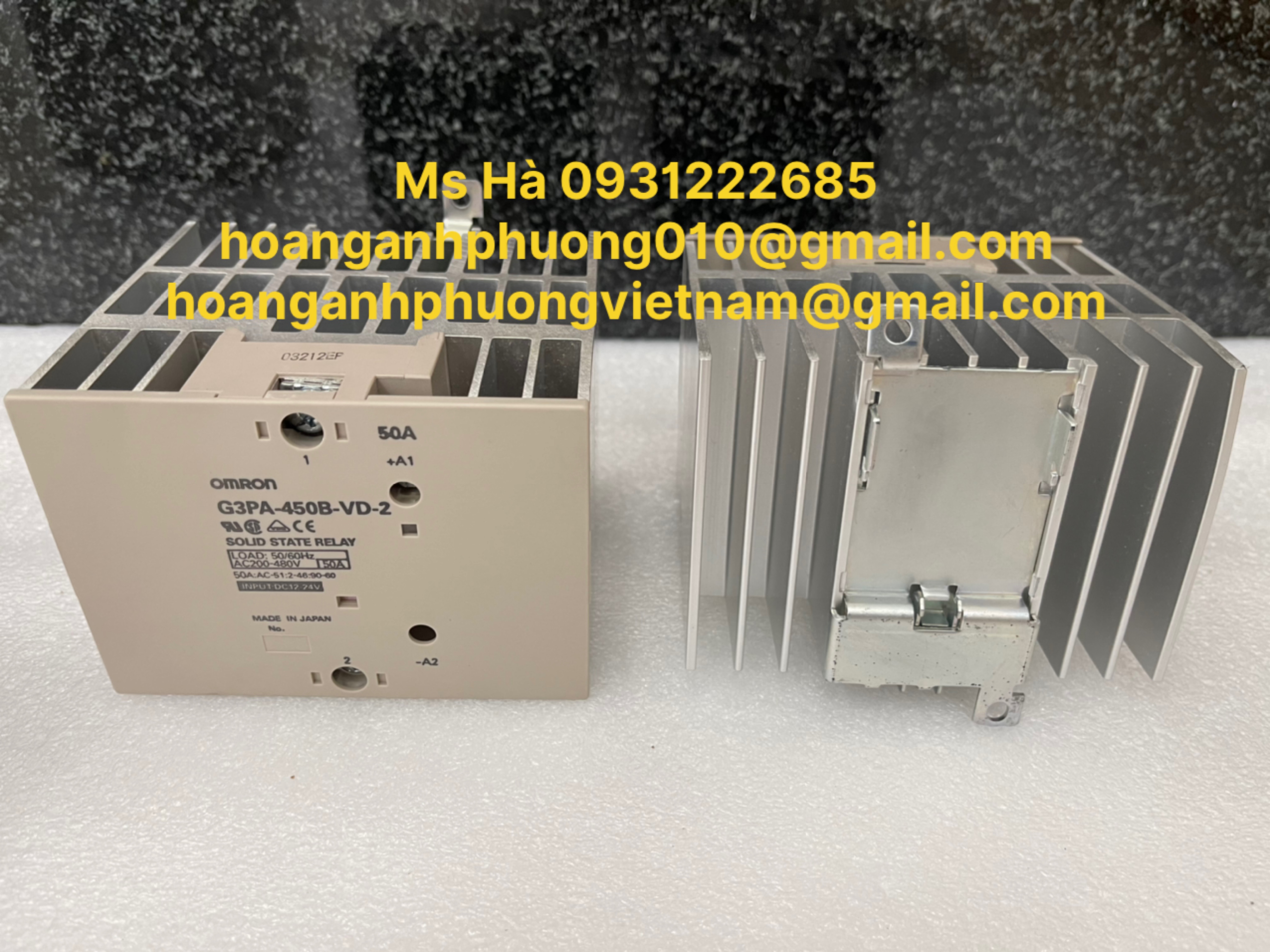 Rờ le omron nhập khẩu  G3PA-450B-VD-2  giá cạnh tranh