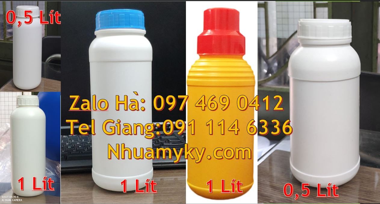 Bán chai nhựa hdpe màu trắng,chai nhựa 0.5l đựng thuốc tây giá rẻ hcm