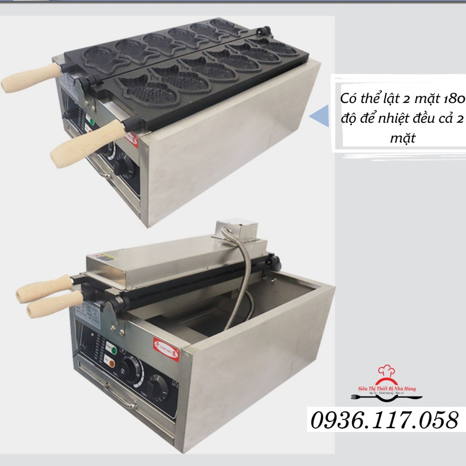 Máy làm bánh cá Taiyaki siêu phẩm Hàn Quốc