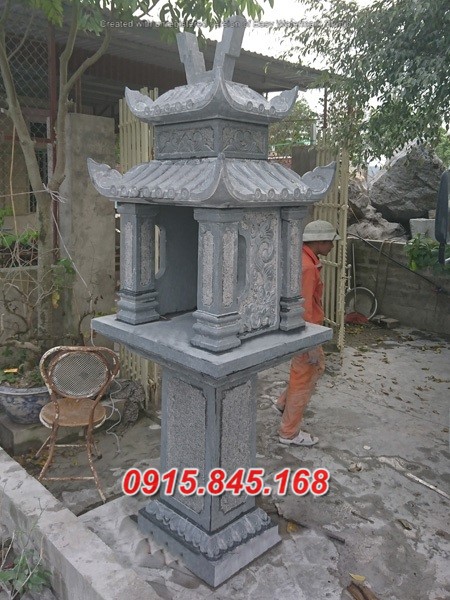 bàn thờ thiên địa đá đẹp + cây hương thờ ngoài trời bán yên bái + miếu