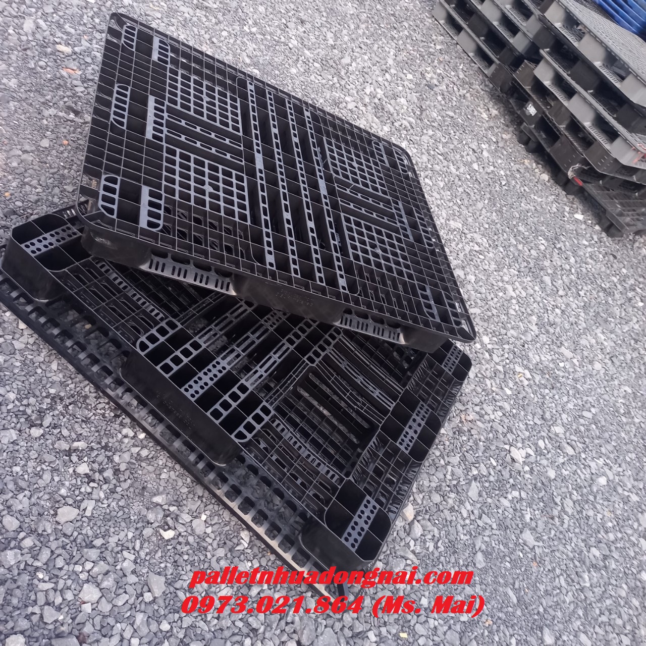 Pallet nhựa cũ giá rẻ - pallet nhựa thanh phát
