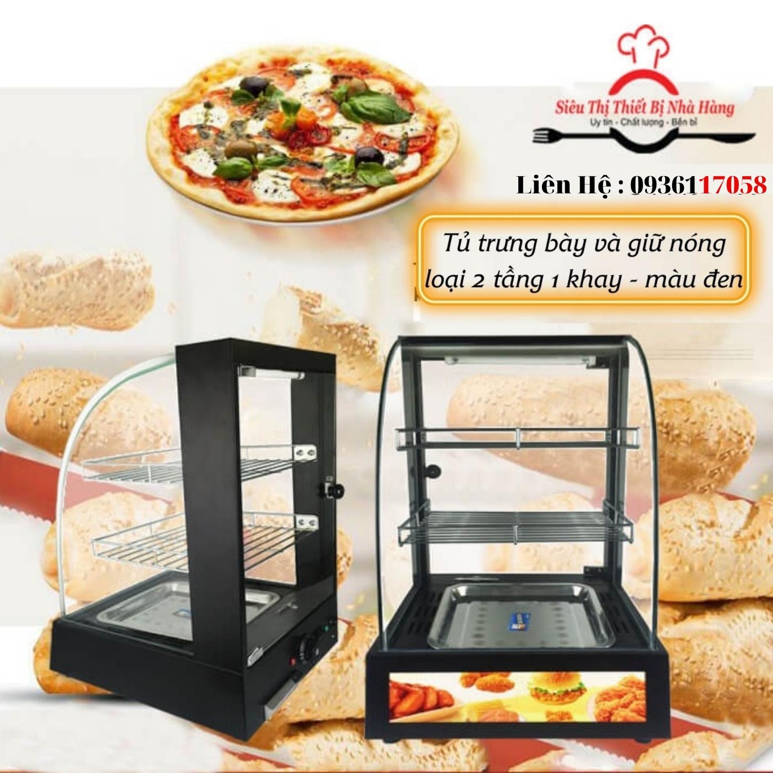 Tủ trưng bày giữ nóng thực phẩm 1 khay tiện lợi