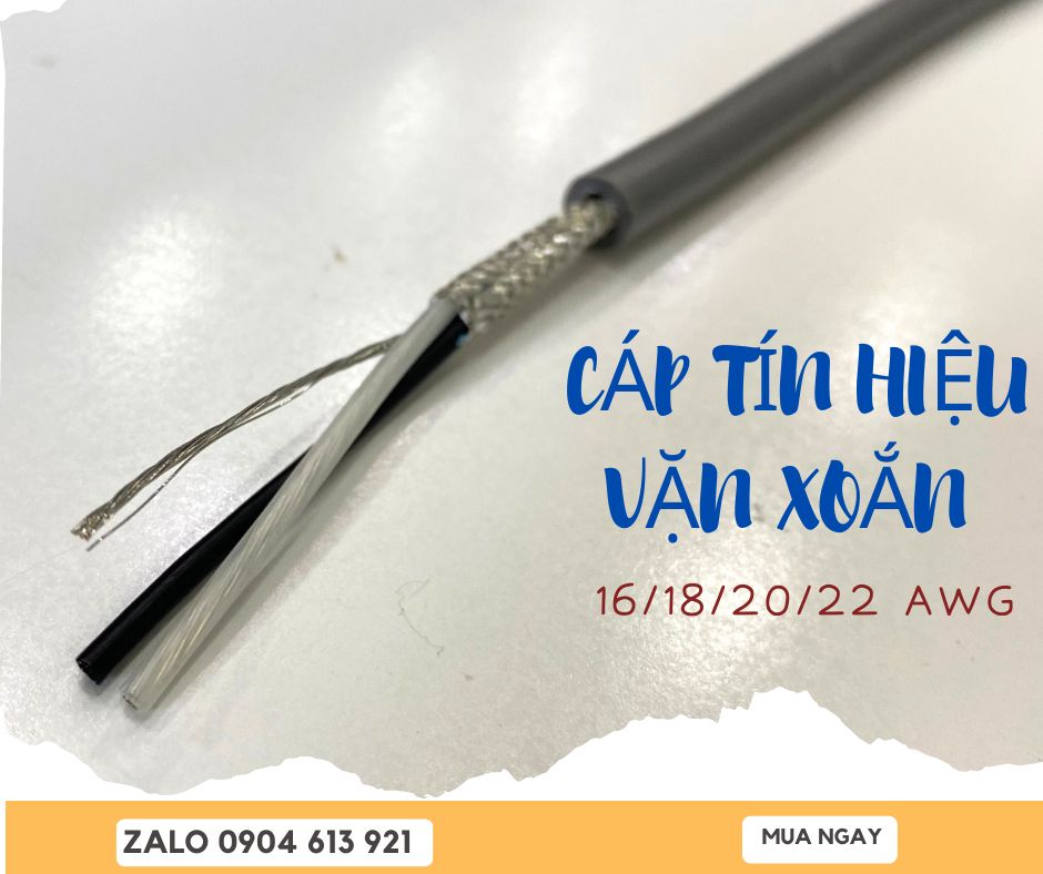 Cáp tín hiệu vặn xoắn 1PAIR, 2PAIR, 3PAIR, 4PAIR chống nhiễu