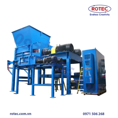 Máy nghiền Rotec xử lý rác thải văn minh