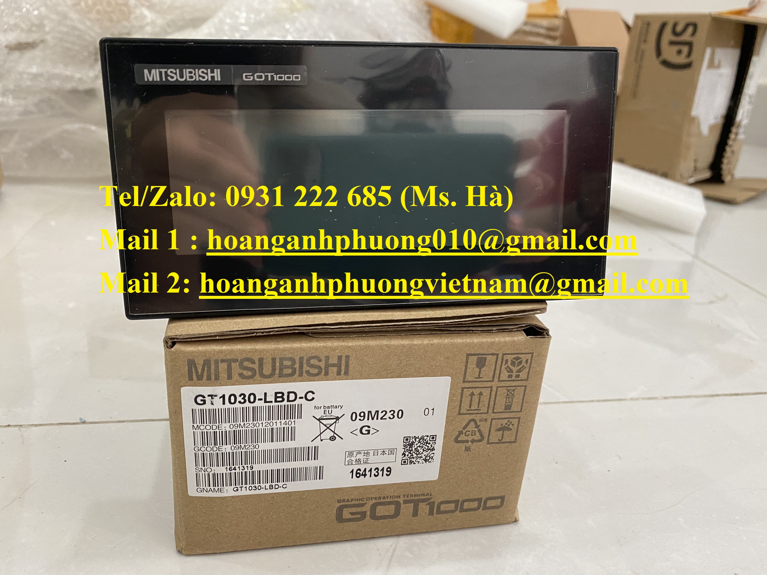 HMI giá cạnh tranh dòng mitsubishi GT1030-LBD-C 24VDC
