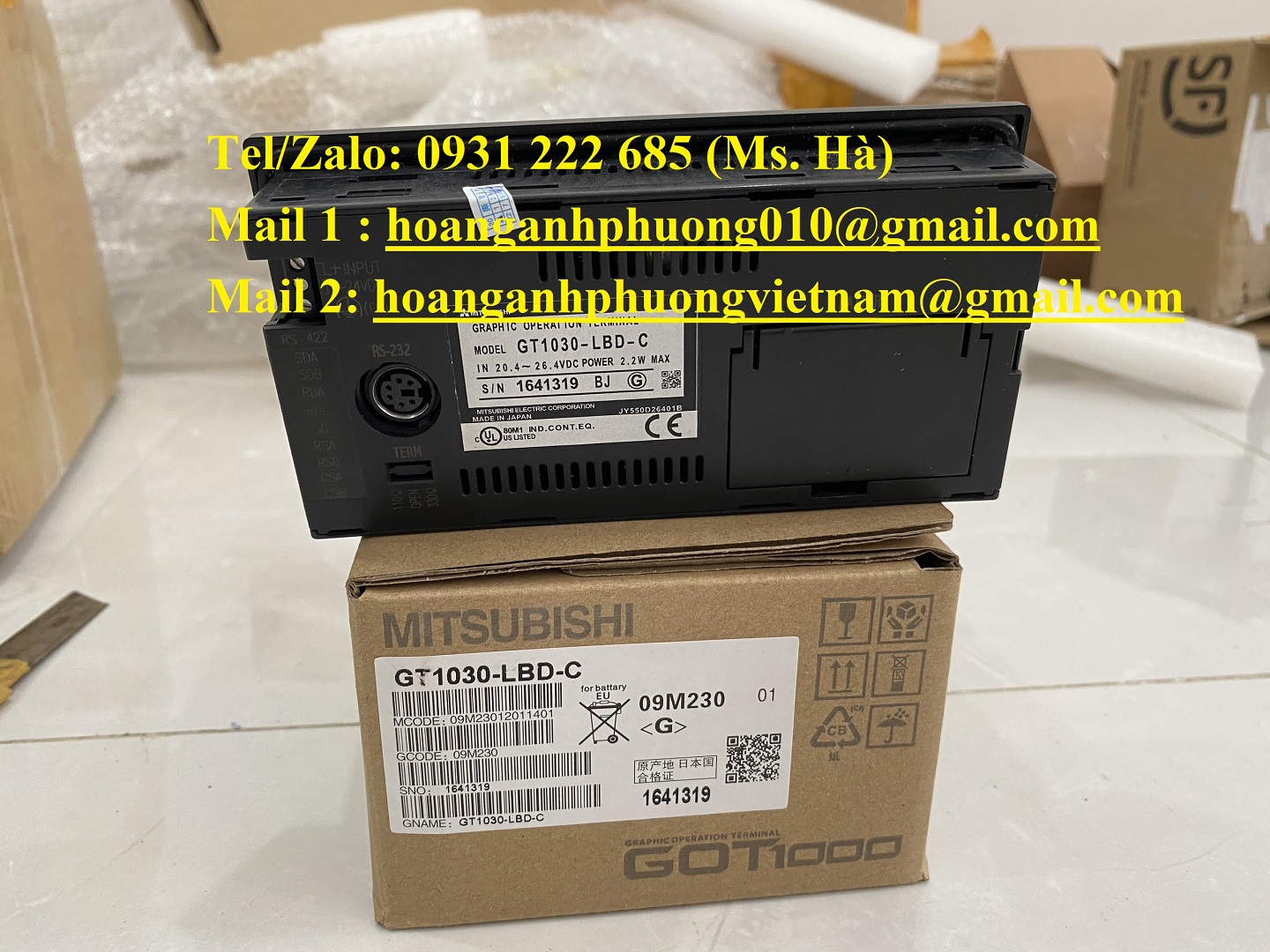 HMI giá cạnh tranh dòng mitsubishi GT1030-LBD-C 24VDC