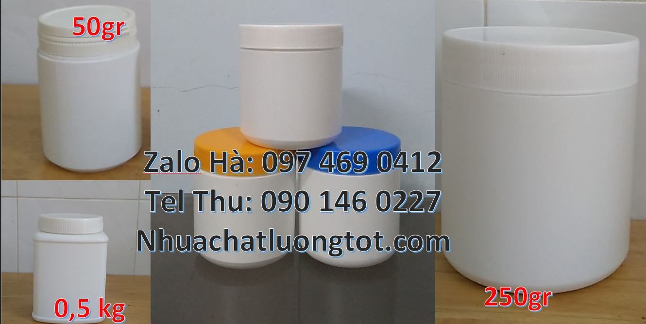 Bán hũ nhựa 500g nắp nhỏ garenty,hũ nhựa 200g đựng mỹ phẩm,hũ nhựa giá