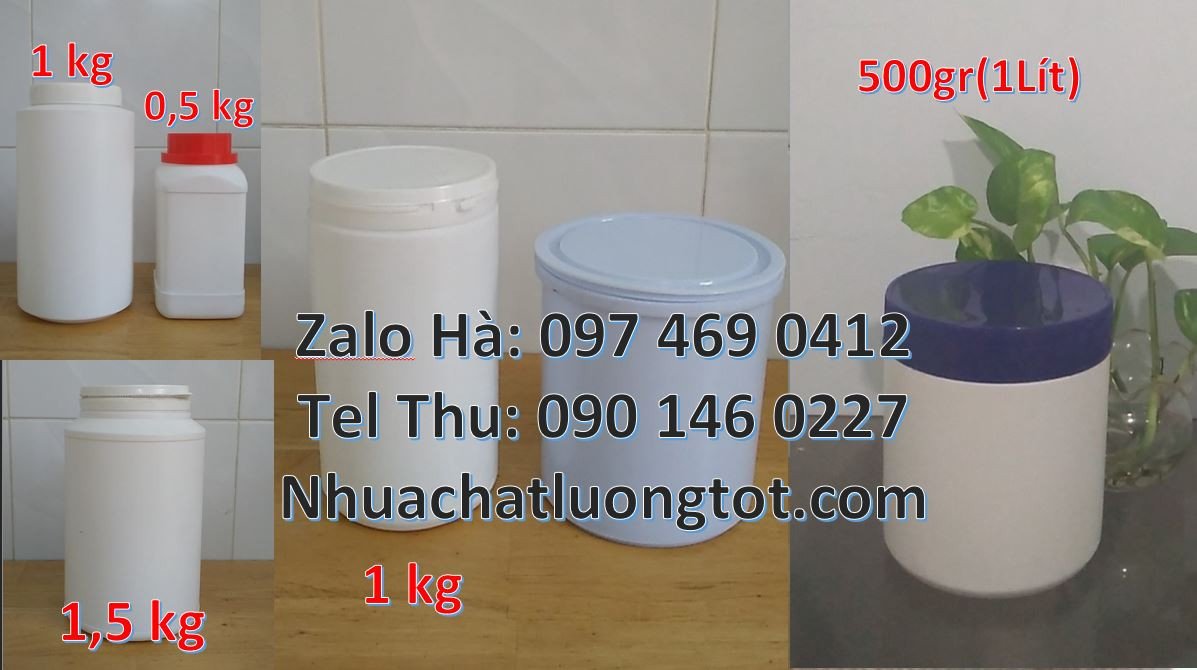 Bán hũ nhựa 500g nắp nhỏ garenty,hũ nhựa 200g đựng mỹ phẩm,hũ nhựa giá