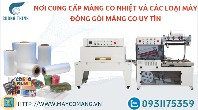 Máy bọc màng co POF tự động cho sản phẩm dạng hộp