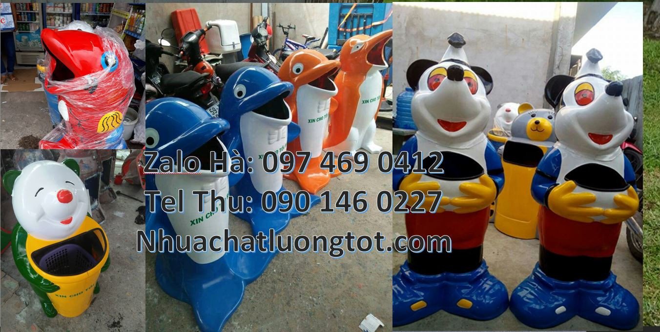 Giỏ đựng rác hình con vật,thùng đựng rác hình con thú giá rẻ chất lươn