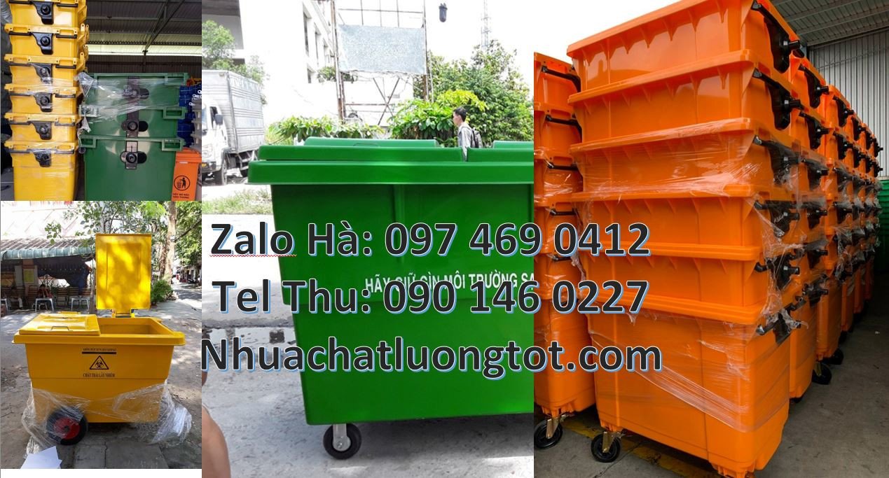 Bán xe thu gom rác 660l bánh hơi,xem thu gom rác cỡ lớn 1000l bánh cao