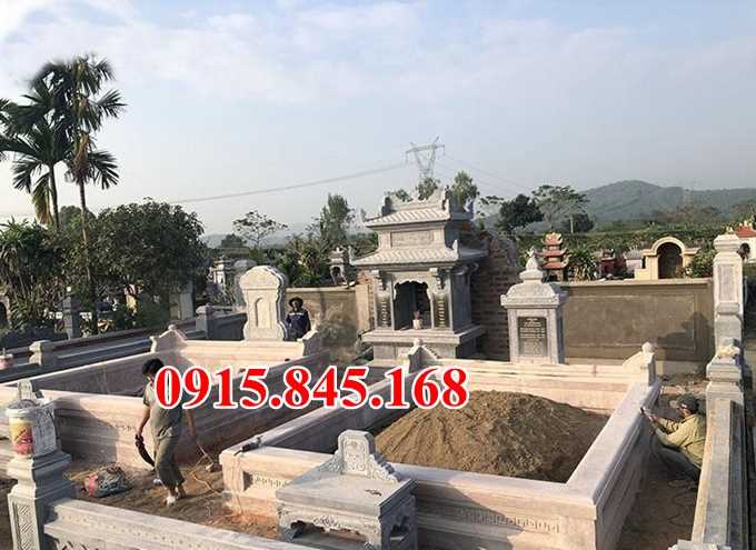 lăng mộ đá đẹp + mẫu mộ gia đình ông bà bán lai châu + nghĩa trang