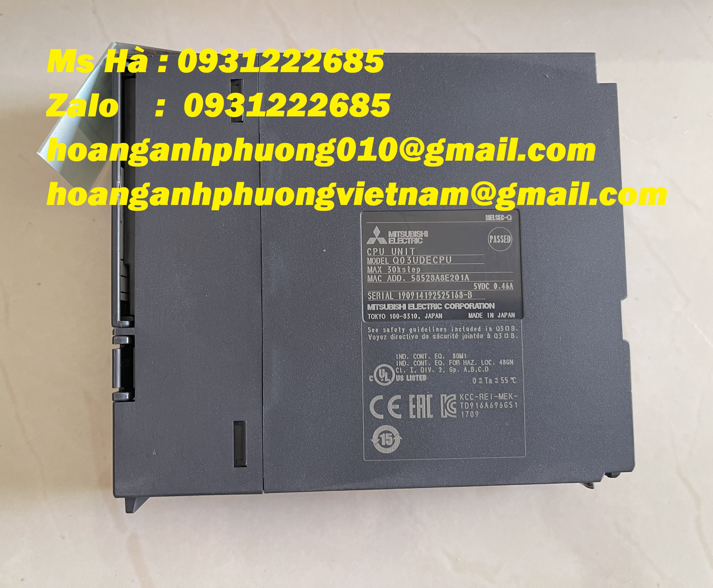 Bộ điều khiển chương trình Q03UDECPU mitsubishi - giá tốt