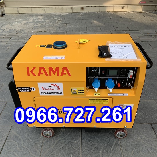 Máy phát điện Kama KDE 6700T chạy dầu 5kw