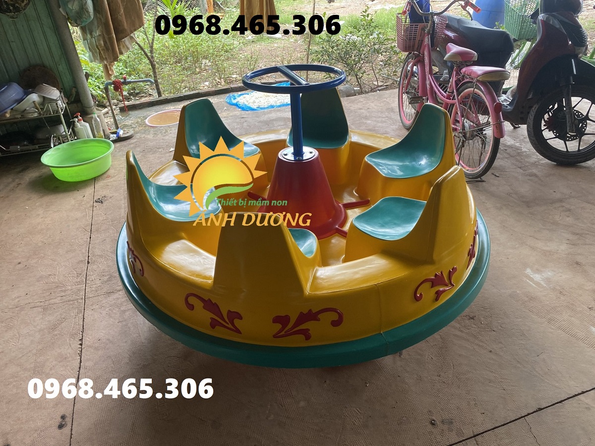 Mâm xoay 5 con thú trẻ em, mâm xoay đồ chơi, đu quay mầm non nhiều mẫu