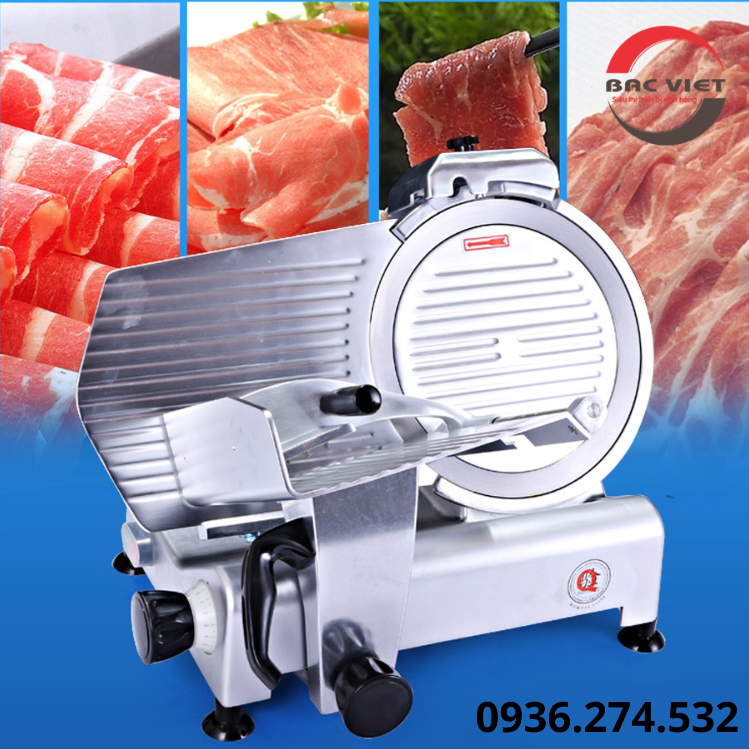 Máy cắt thịt giò chả chín và đông  lạnh ES300