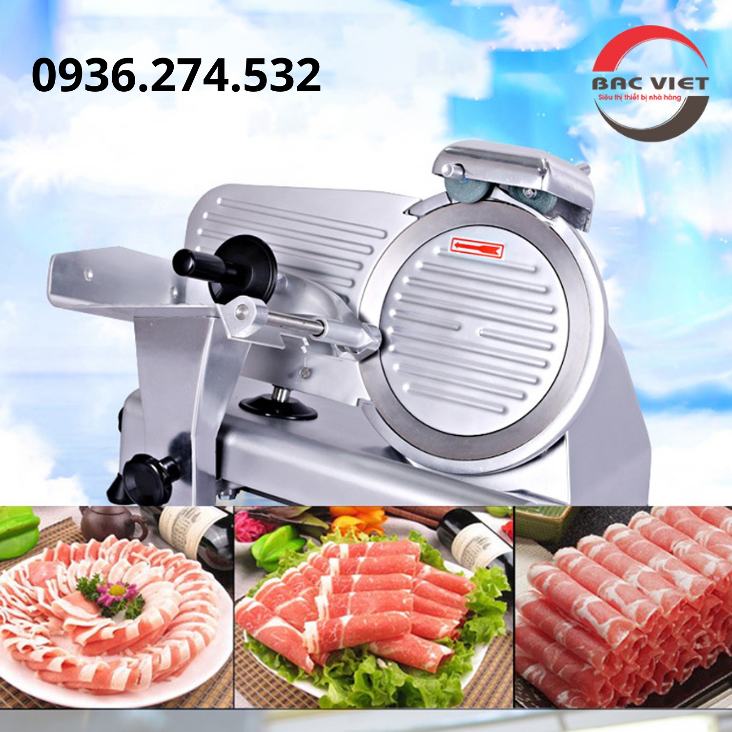 Máy cắt thịt giò chả chín và đông  lạnh ES300