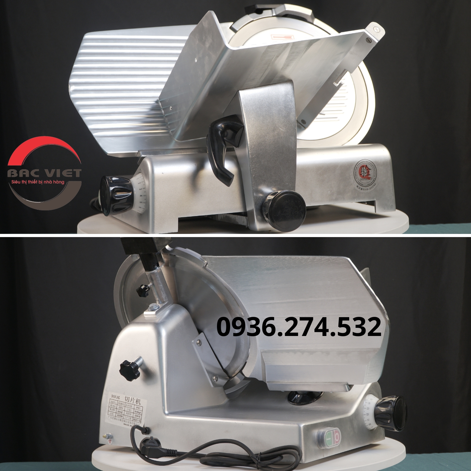 Máy cắt thịt giò chả chín và đông  lạnh ES300