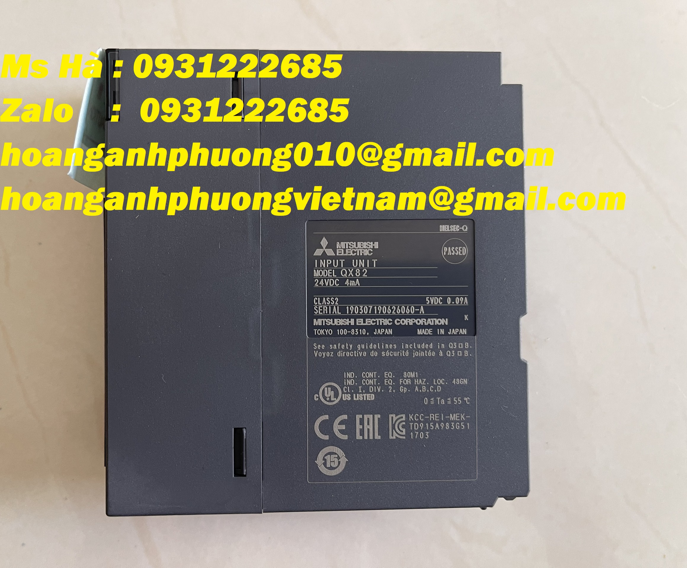 Bộ mô đun chính hãng mitsubishi QX82 PLC input