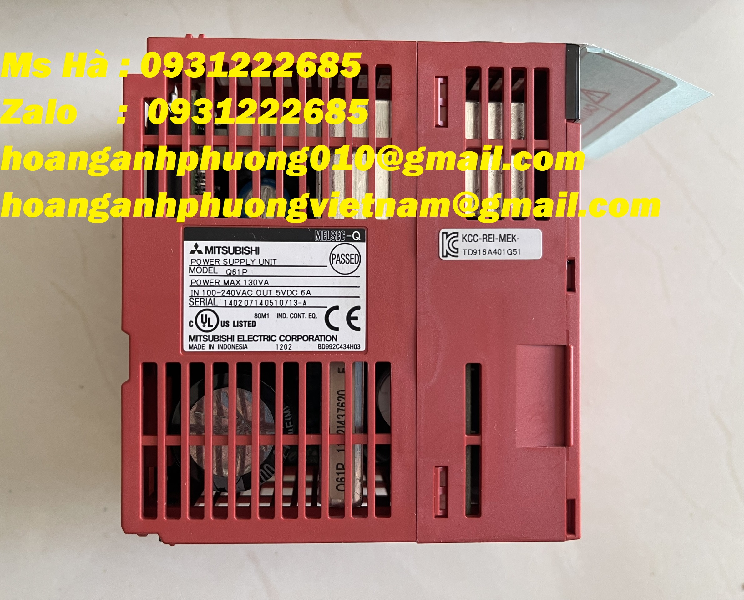 Bộ nguồn PLC mitsubishi Q61P - bảo hành chính hãng - mới 100%