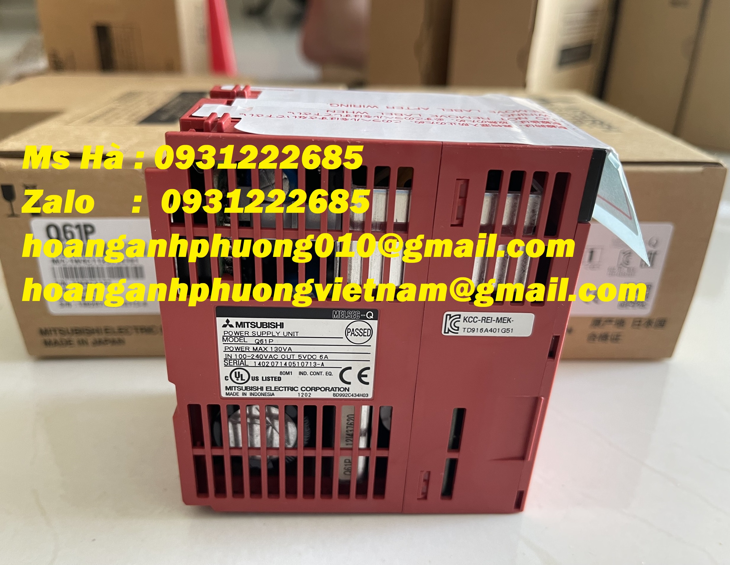 Bộ nguồn PLC mitsubishi Q61P - bảo hành chính hãng - mới 100%