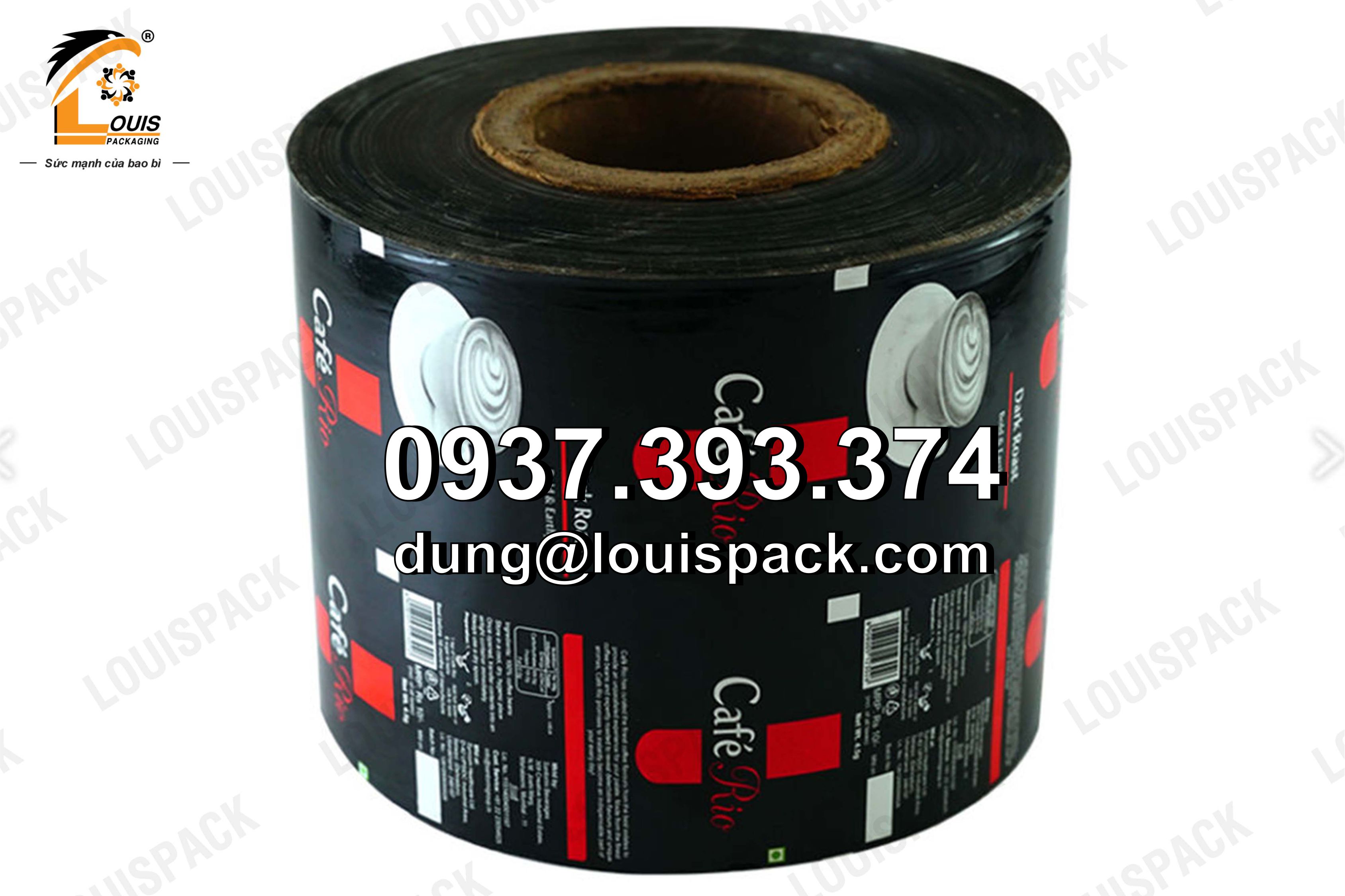 Túi màng ghép đựng cà phê, cuộn màng đựng cà phê