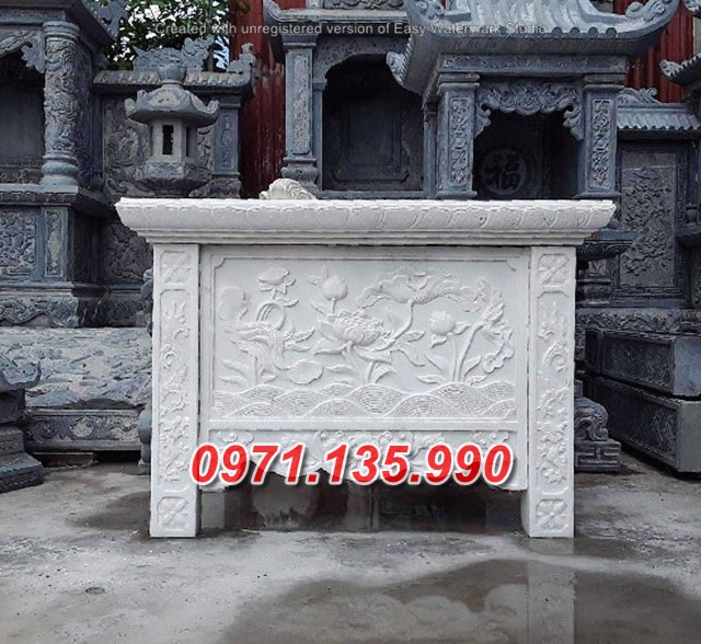 Bàn lễ đá đẹp - Mẫu bàn lễ bằng đá đơn giản đẹp bán Phú Yên