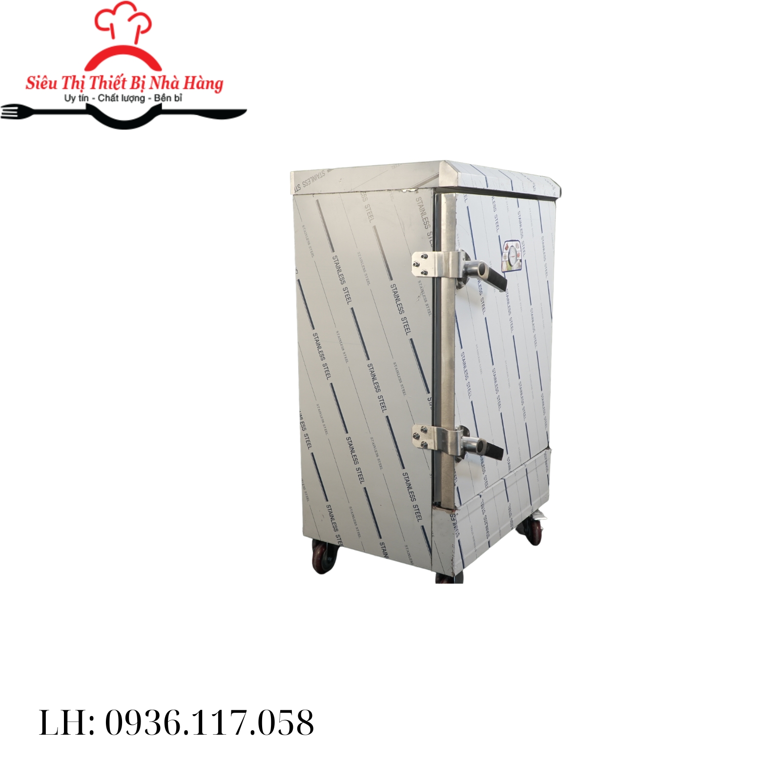 Tủ nấu cơm công nghiệp 8 khay công suất lớn