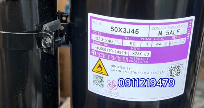 máy nén lạnh daikin 2hp gas r32 model 50J3J45