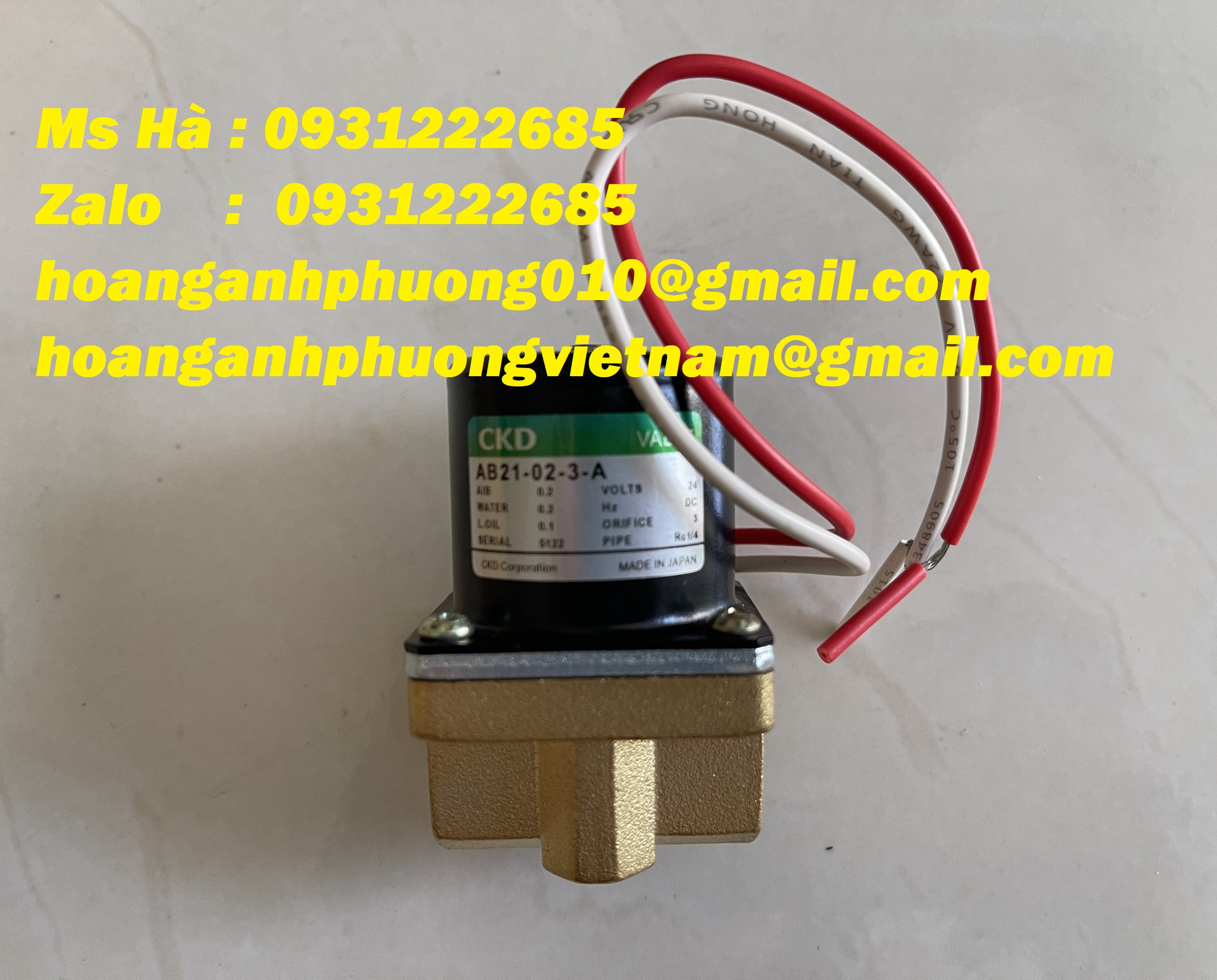 Van điện từ CKD nhập trực tiếp AB21-02-3-A giá siêu ưu đãi